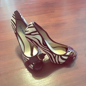 Steve Madden Zebra Print Heels 👠